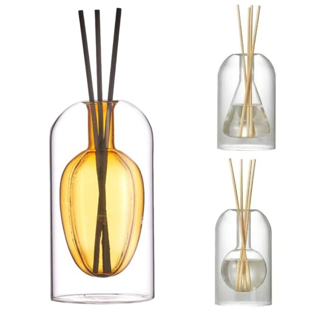 130/200ML Glass Essential Oil Diffuser Creative Essential Oil Evaporation Bottle  Bathroom