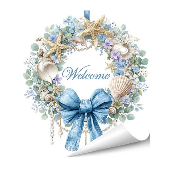 

Весенний Цветочный Венок Наклейка на Окно Цветочный Венок из Подсолнухов/Тюльпанов с Бантом Статическая Наклейка Многоразовые Стеклянные Наклейки для Дома Гостиной Кухни