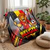 Belgium Football Printed Flannel Blanket Skin Friendly Warm Decorative Throw for Indoor Couch Bed Daily Use