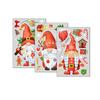 Reusable Christmas Window Clings Glass Door Sticker Gnomes Dwarf Faceless Stickers Set Double Sided