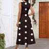 Women's Fashion Casual Loose V-Neck Sleeveless Printed Dresses