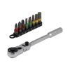 SIGNET Mini Ratchet Flex Head 22074 Set, 60-Gear, Type, Blue,