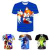 Stylish Sonic The Hedgehog Kids T-shirt With Colorful Cartoon Design For Boys And Girls