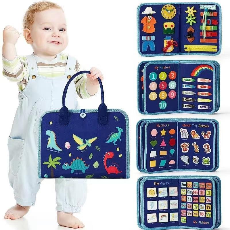 Children'S Toys Educational Intelligence Development Brain Felt Early Education Book Busy Board Cloth Book Children'S Quiet Book