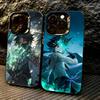 G-Genshin Impact Xiao Phone Case For iPhone 17,16,15,14,13,12,11 Plus,Pro Max,XS,Colored Silver Plated Inside Cover