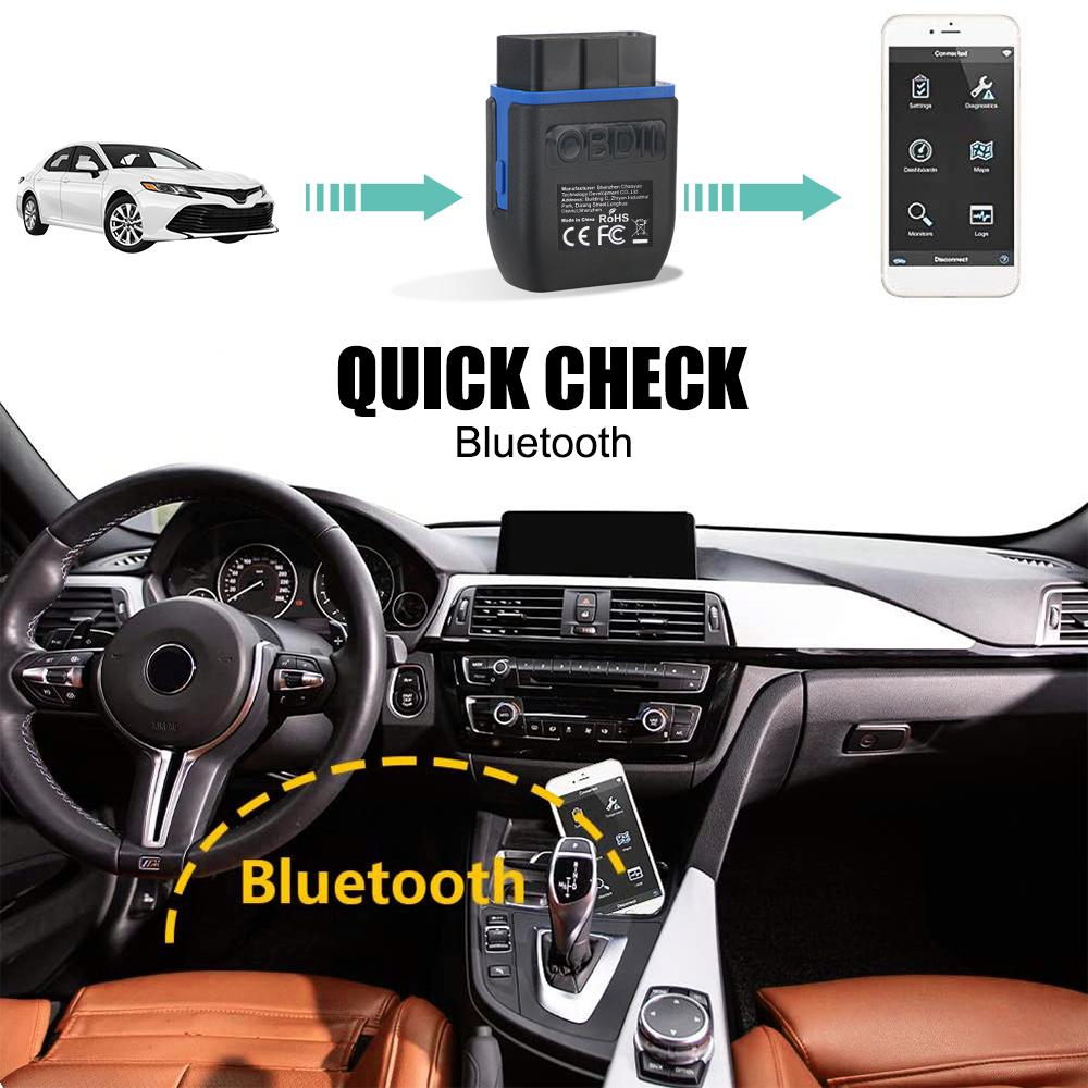 Mini Wireless Bluetooth 4.0 OBD2 Scanner Car Care Diagnostic Scanner Car OBD II ELM327 V1.5 Car Code Reader Auto Repair Tools