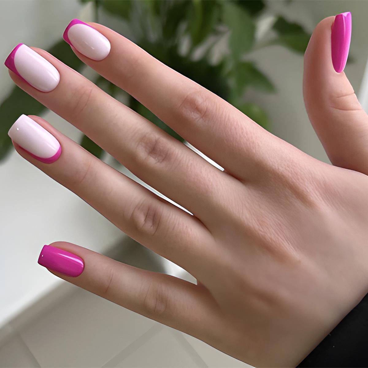 

French Pink Removable Adhesive Nail Art Tips