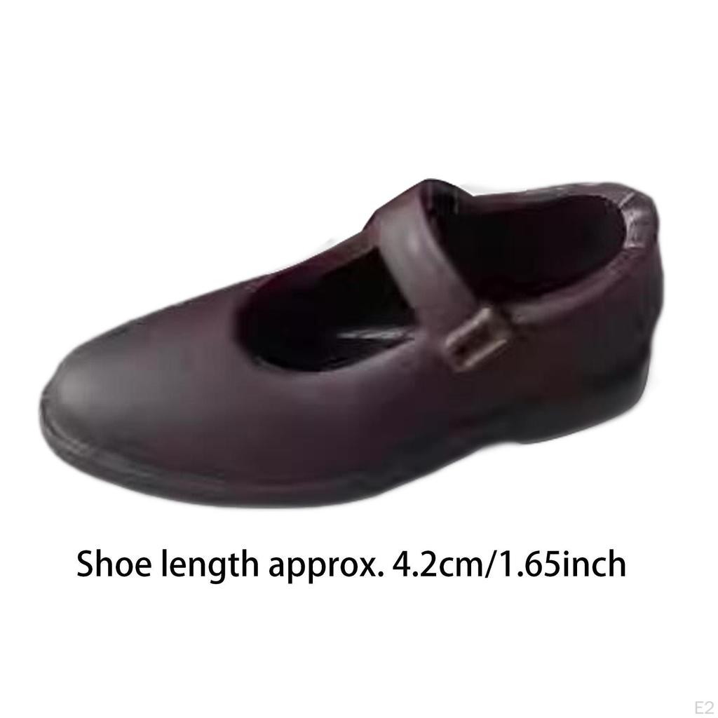 1:6 zapatos para niñas, accesorios, moda ponible, escena de la vida, regalo de bricolaje, casa de muñecas, fácil de usar