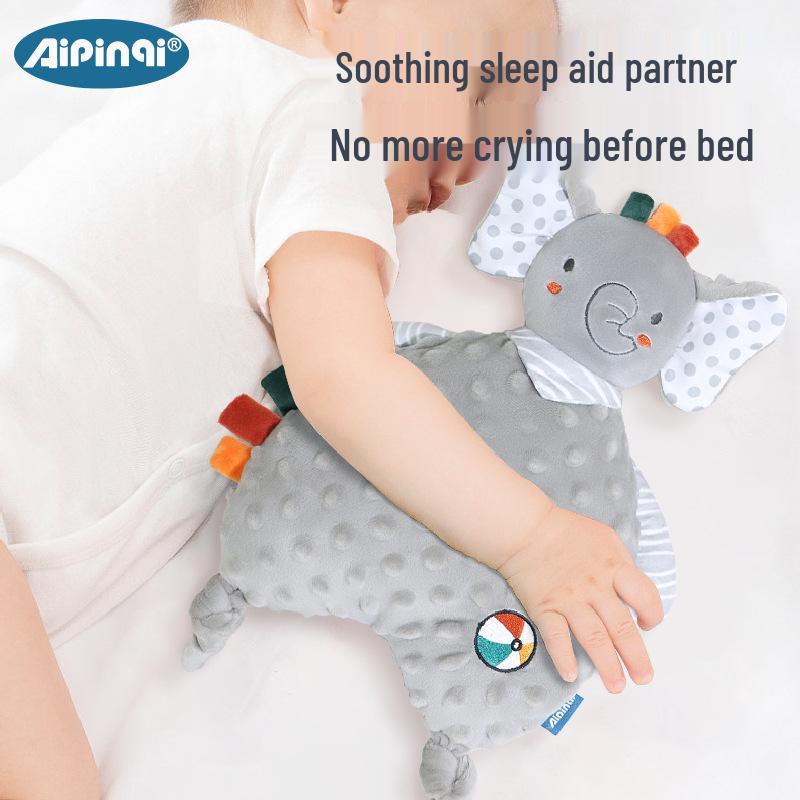 Aipinqi Baby Schlafhilfe: Minky Punkt Tier Kuscheldecke & Puppenspielzeug