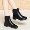 Xiaoxiangfeng Thin Boots Women, Autumn and Winter New Short Boots Soft Leather Soft-soled Elastic Socks Boots Velvet Martin Boots