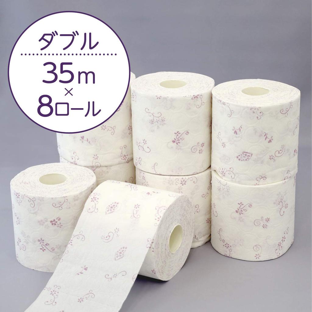 Kleenex for Shower Rolls for 12 35m Double X 8 Packs [Case Sales] Toilets, Long-lasting (8 Rolls) Toilet,