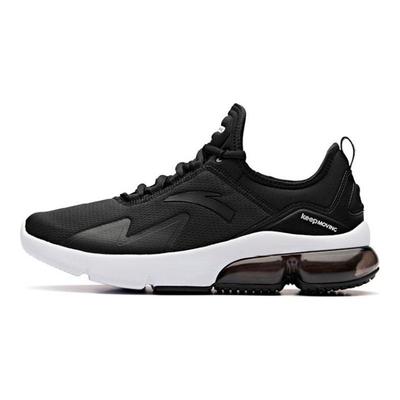 Half Palm Air Cushion Fabric Shock Absorption Non-Slip Breathable Fit Low-Top Running Shoes Men Sneakers Black White 91845510-3