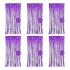 6Pcs Transparent Stage Background Curtains For Birthday Party Wedding Decoration Easy To Hanging Ornament