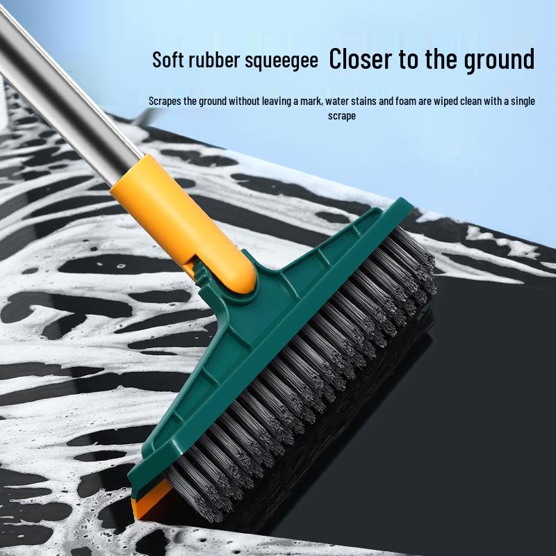 Bathroom Tile & Grout Scrubbing Brush with Long Handle for Floors and Walls