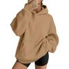 Women's Casual Loose Fit Hoodie with Drop Shoulder and Long Sleeves Pullover Sweatshirt