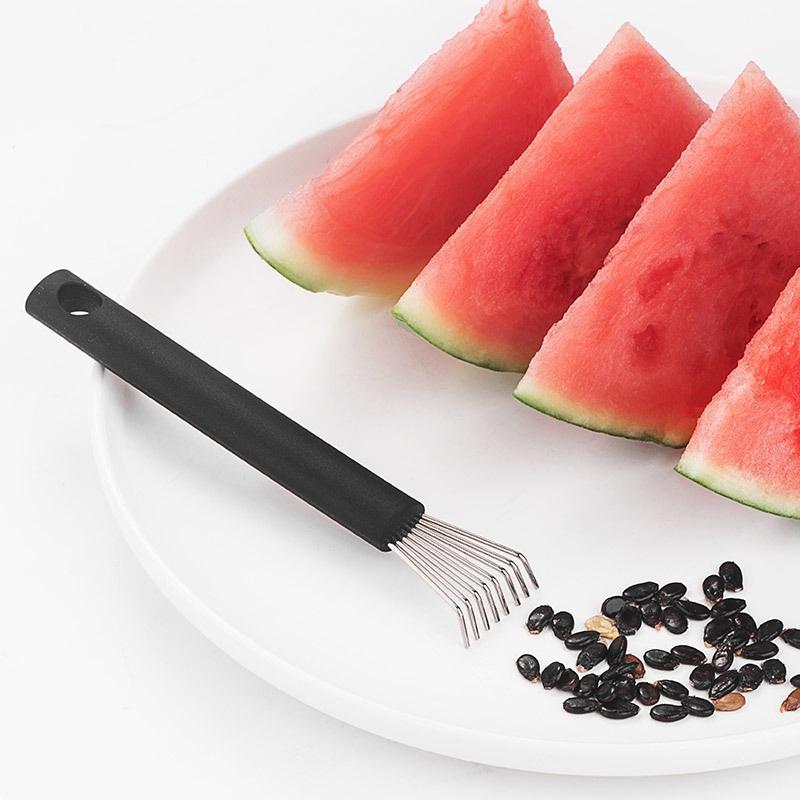 Portable Watermelon Seed Remover Stainless Steel Fruit Divider Manual Watermelon Seeding Fruit Vegetable Digging Kitchen Gadget