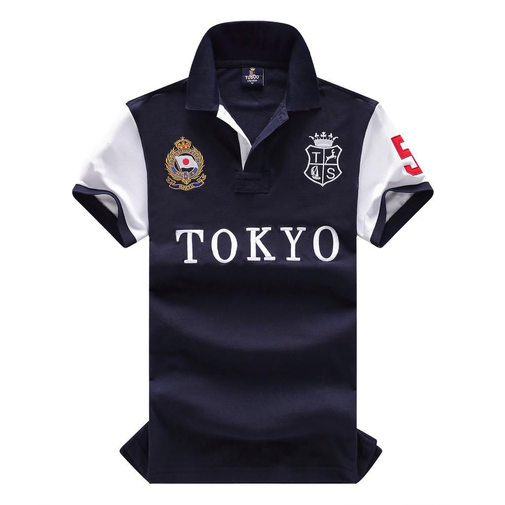 RogueWave Neue Sommer Herren Poloshirts Tolles Designer Bestickt Kurzarm Freizeit Sport Locker Plus EU Größe 7XL