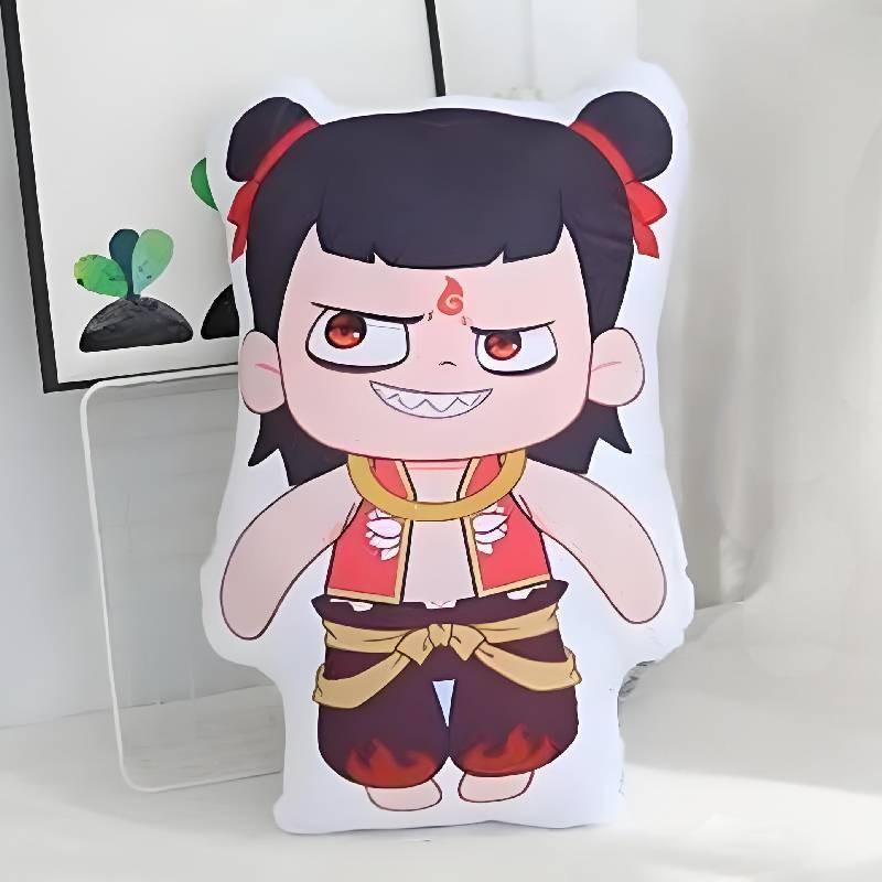 Ao Nezha Bing Plush Toy Pillows Cartoon Stuffed Doll Decorations Gifts Kids