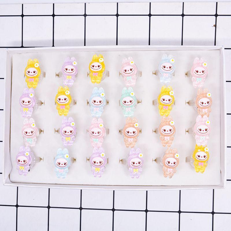 Switch Flashing Light Ring, Cute Children's Luminous Ring, Princess Night Light Small Gift