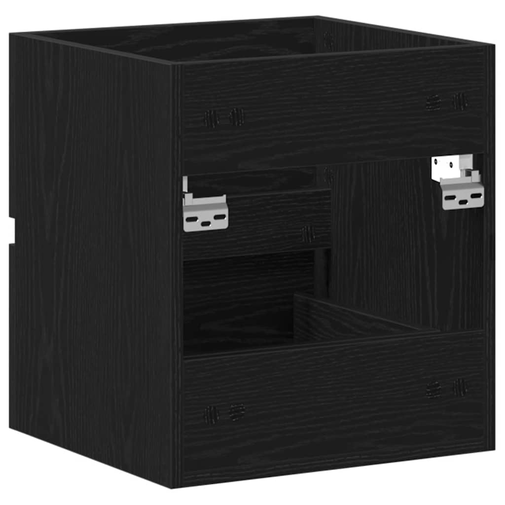 Washbasin Cabinet In Black Oak 41 X 38.5 X 45 Cm Engineered Wood