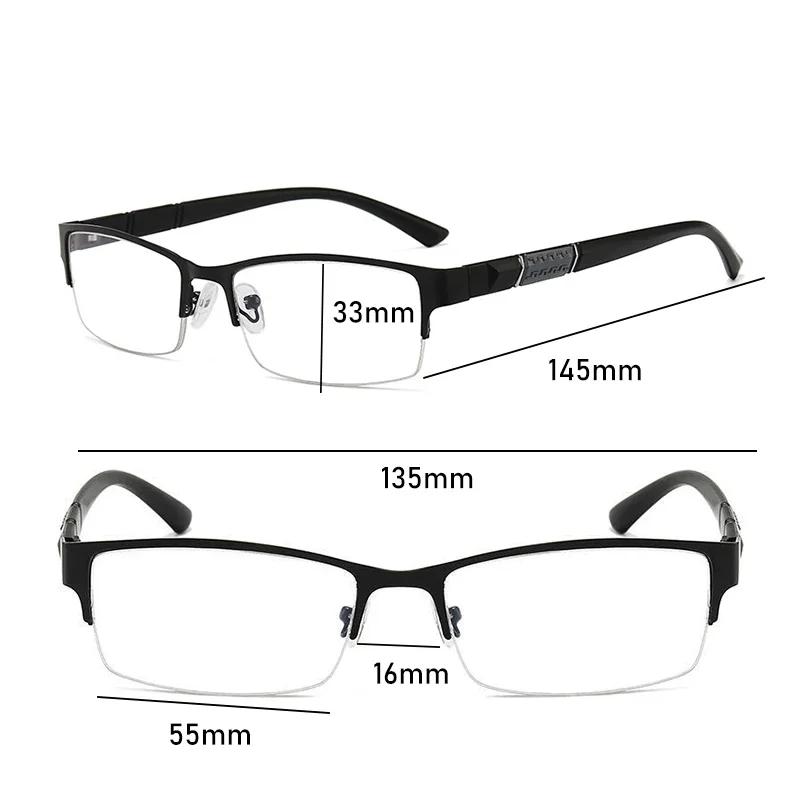 New Half Metal Frame Nearsighted Glasses Unisex Prescription Myopia 0 -0.5 -1 -1.5 -2 -2.5 -3 -4 -5 -6 Unisex Lentes Para Hombre