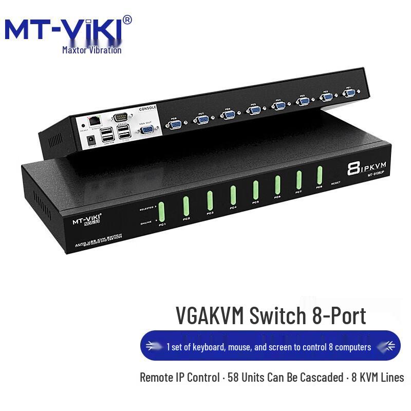 Maituo Weiju 8-Port IP Remote KVM Switch