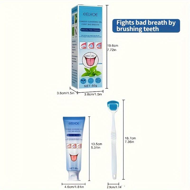 Tongue Cleansing Gel With Brush, 50g