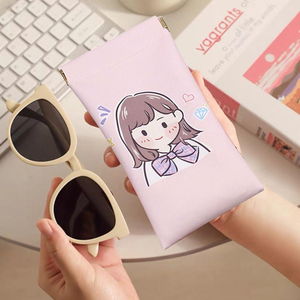 Portable Reading Eyewear Case Cartoon Myopia Glasses Case Glasses Pouch Glasses Box  Students