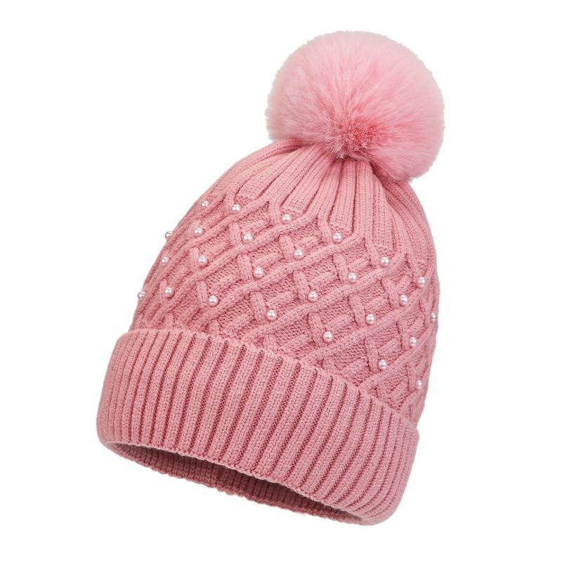 Winter New Chenille Wool Hat Women's Plush Warm Fashion Knitted Women's Hat Cycling Pullover Hat