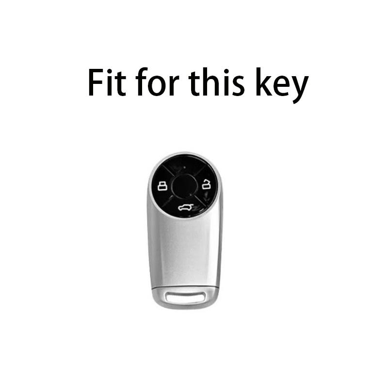Grey Tpu Car Key Case Cover Shell Bag For The GWM HAVAL H6 M6 ORA Good Cat White Cat IQ Car-Styling Holder Shell Protection