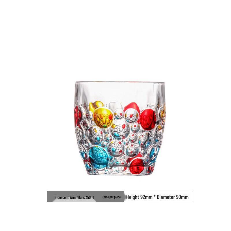 Dian Ruian Painted Dot Glass Cup Set