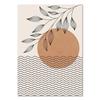 Bohemian Light Block Canvas Poster Vintage Minimalist Line Leaf Wall Art Prints For Modern Living Room & Scandinavian Home Decor