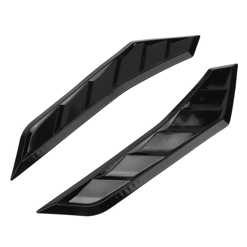 Universeller Auto Motorhaube Lufteinlass Panel Aufkleber Dekorative Auto Exterieur Zubehör für AutoSchwarz