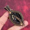 Hypersthene Pendant Copper Wire Wrapped Pendant Gemstone Jewelry Antique Pendant Wonderful Copper Jewelry Gifts for Wife Handmade Pendants