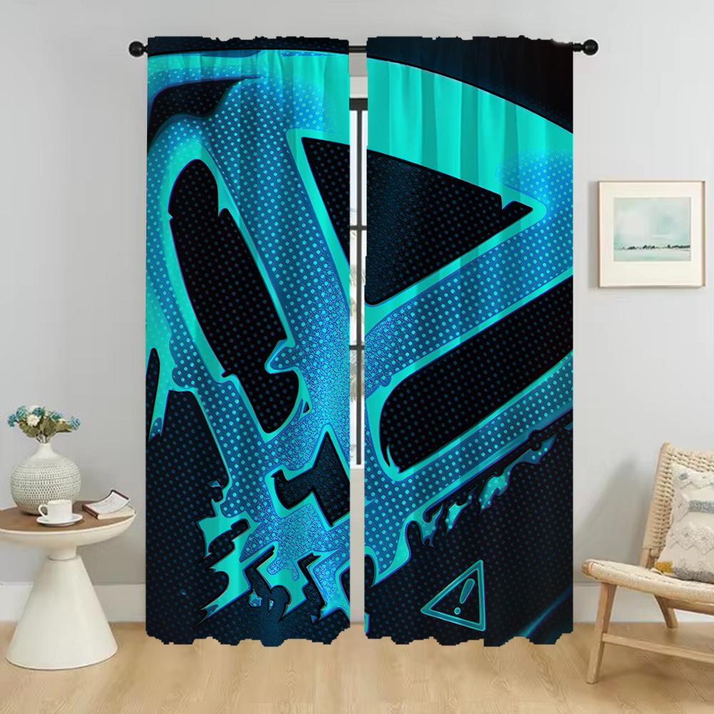 

Window Curtain for Room 2 Panel Valorant Modern Living Room Curtains Home Interior Curtains Partition Tulle for Bedroom Shades W50xH70cmx2pcs-CL