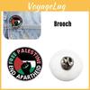 Broche Pin Palestine Libre Décorative et Robuste en Alliage Métallique Accessoire