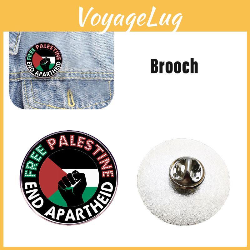 Free Palestine Pin Brooch Decorative And Sturdy Metal Alloy Badge Accessory