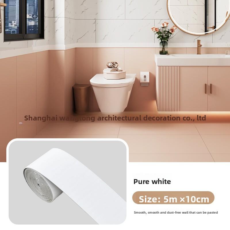 Silná role, Tapeta s panelem z mramorových dlaždic v evropském stylu, Samolepicí PVC imitace cihly, DIY odnímatelná, Podlahová a nástěnná ochranná lišta