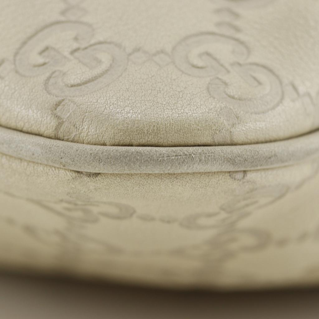 Gucci Tote Bag Handbag 272347 Off White Sima Leather Unisex Used