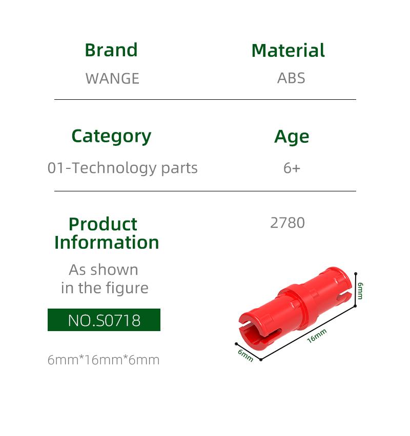 Non-Toxic 714Pcs/Lot 2780Technical Pinwith Short Friction Ridges Accessories Compatible With Brick Diy Children'S Toy Assembly Parts