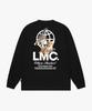 LMC Flying Cats Long Slv Tee Black