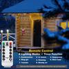 Christmas Light DIY Parachute Santa Claus Light Outdoor Waterproof Lamp for Porch Garden Party Home Christmas Tree Decor