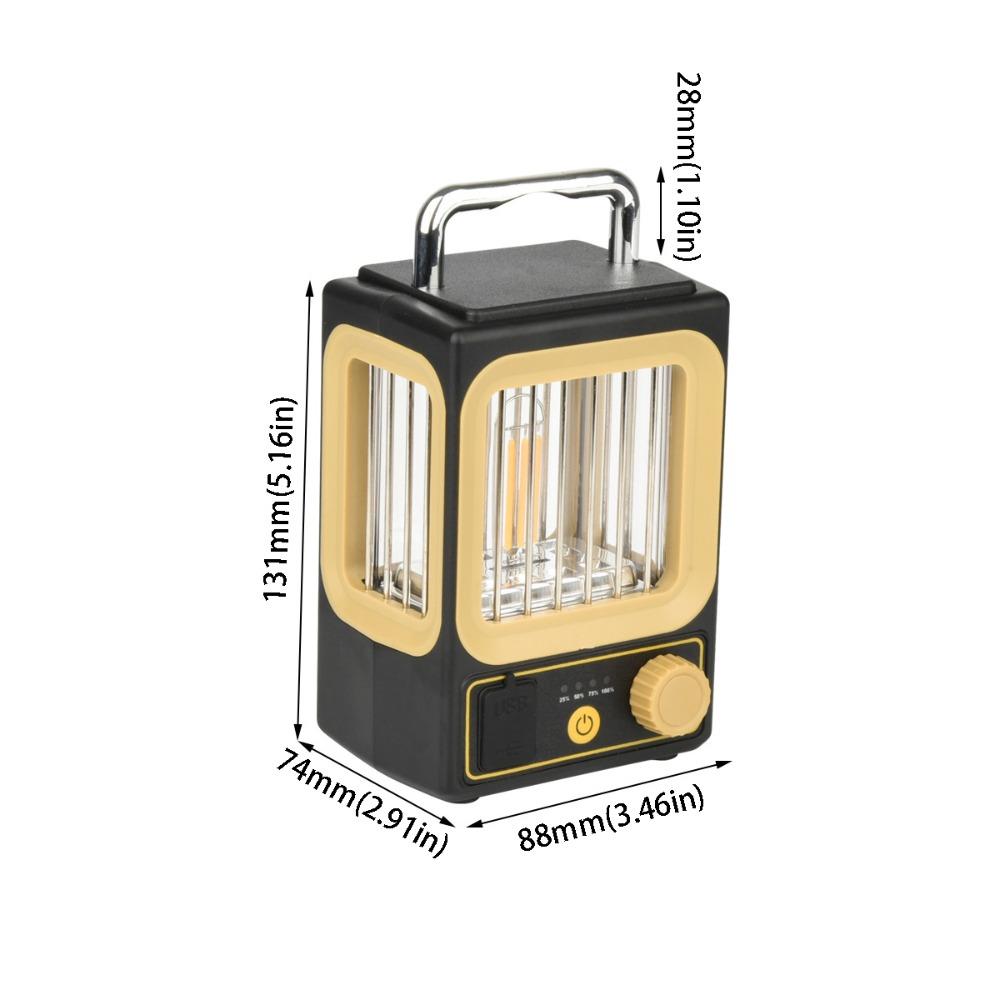 Rechargeable Battery Camping Lamp Waterproof Design Portable Hanging Light  Camping Activities