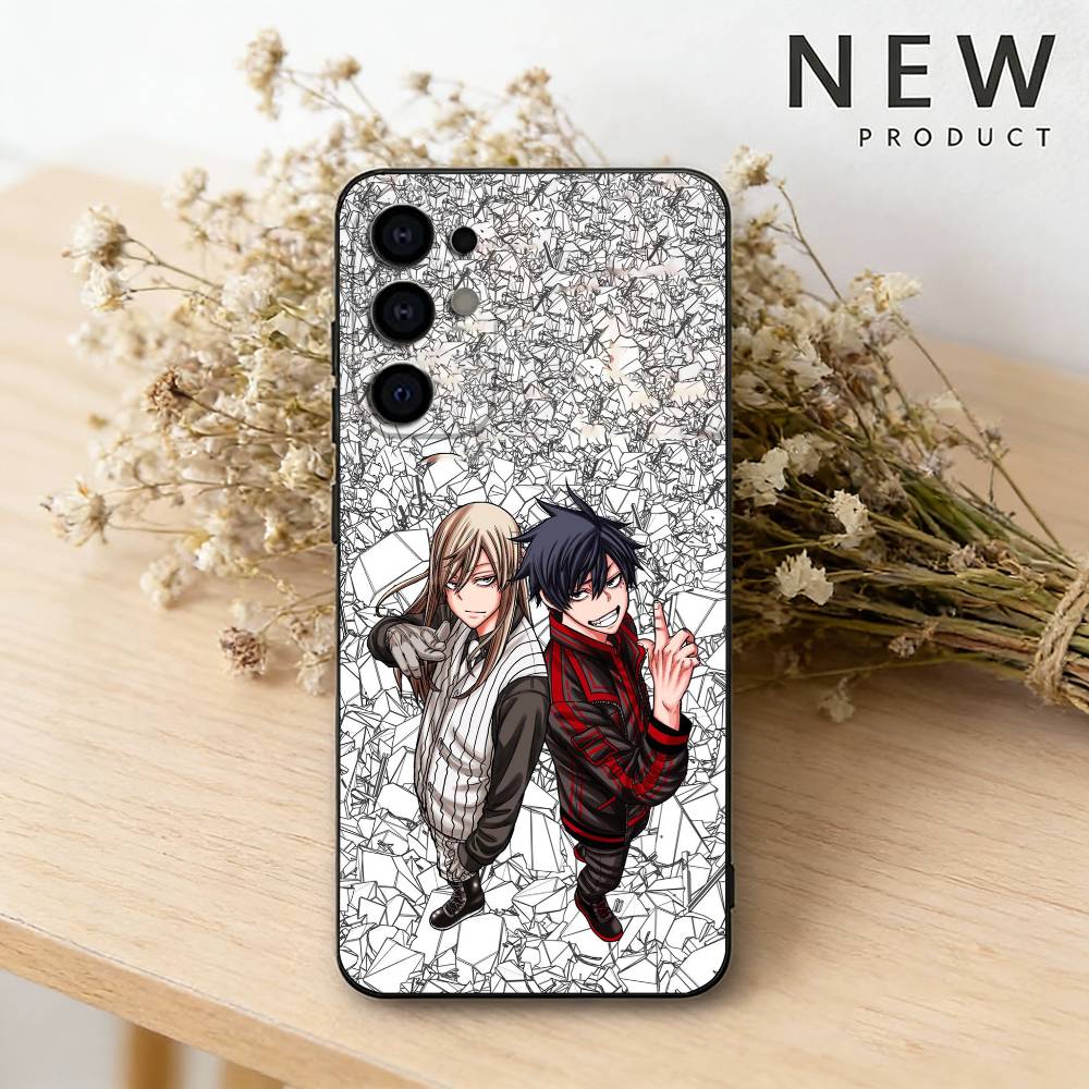 

Anime T-Tougen A-Anki phone Case For Samsung S26,25,24,21,22,23,30,20,Ultra,Plus,Fe,Lite Black Soft Cover Samsung S21lite