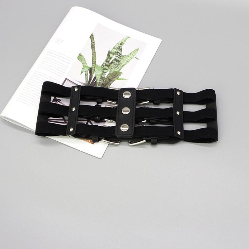 Punk-Taillengürtel Damen Halloween Leder Skinny Körper Verstellbare Gürtel mit Hosenträgern für Party Nachtclub Taille Schlank
