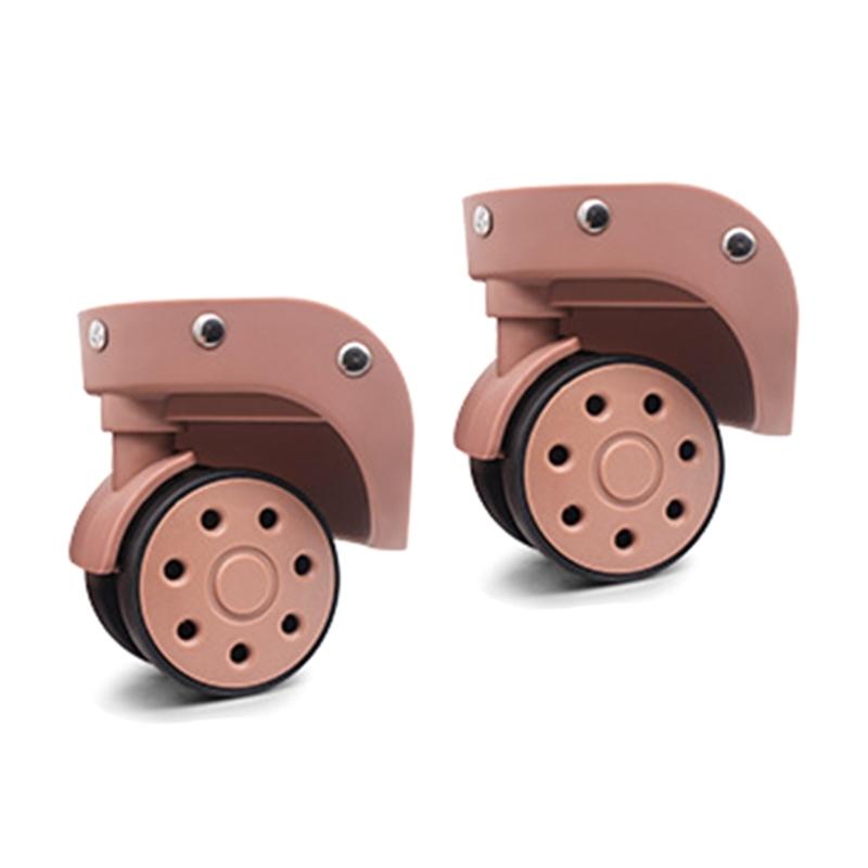 2Pcs Trolley Casters Replacement Heavy Duty Roller Wheel for Luggage Box Suitcase 360 Degree Swivel kit SilentWheel
