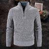 Yousheng Heren Trui Jas Halve Rits Gebreid Elastisch Lange Mouwen Opstaande Kraag Bovenkleding Effen Kleur Engelse Stijl Dagelijkse Kleding School Middellange Trui