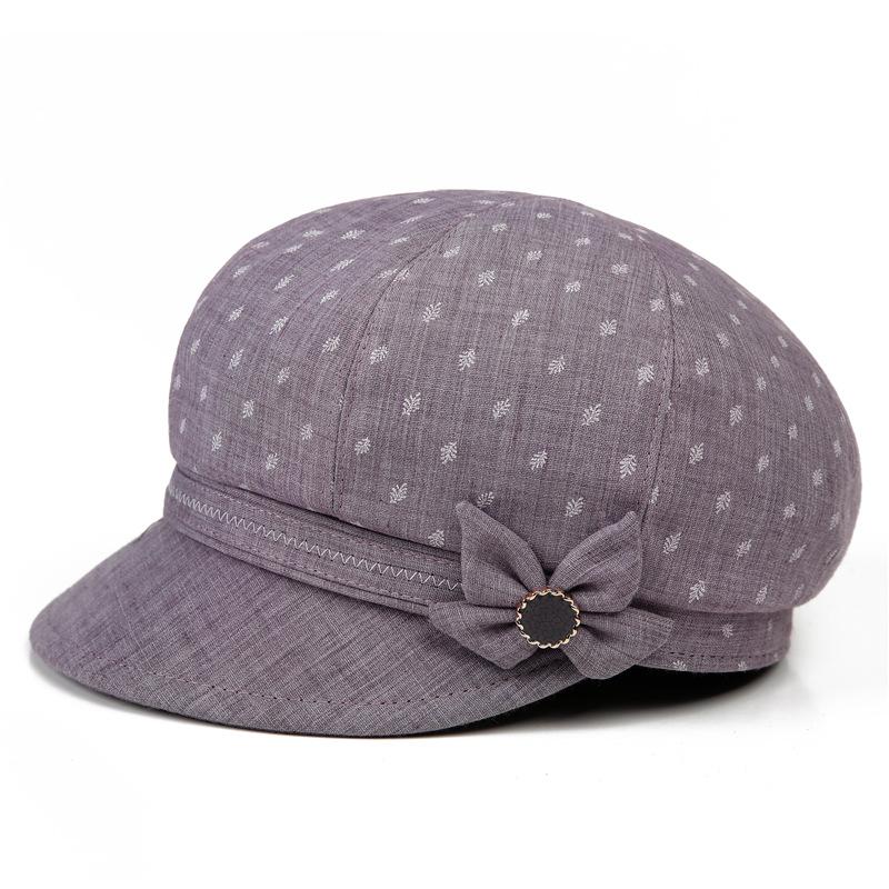 Hat Female Spring and Autumn Cap New Grandma Cloth Hat Spring and Summer Old Lady Sun Hat