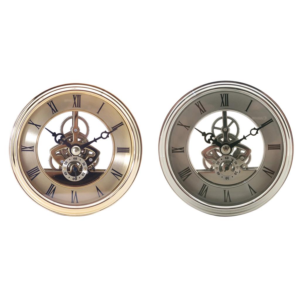 97mm Roman Numeral Watch Quartz Clock Insert with Rubber Handcraft Wall Clocks Making