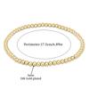 Vlen Baroque Pearl Cross Stretch Bracelet Elastic Tarnish Resistant Long Lasting 18 K Gold Plated Beads Jewelry Gift for Women